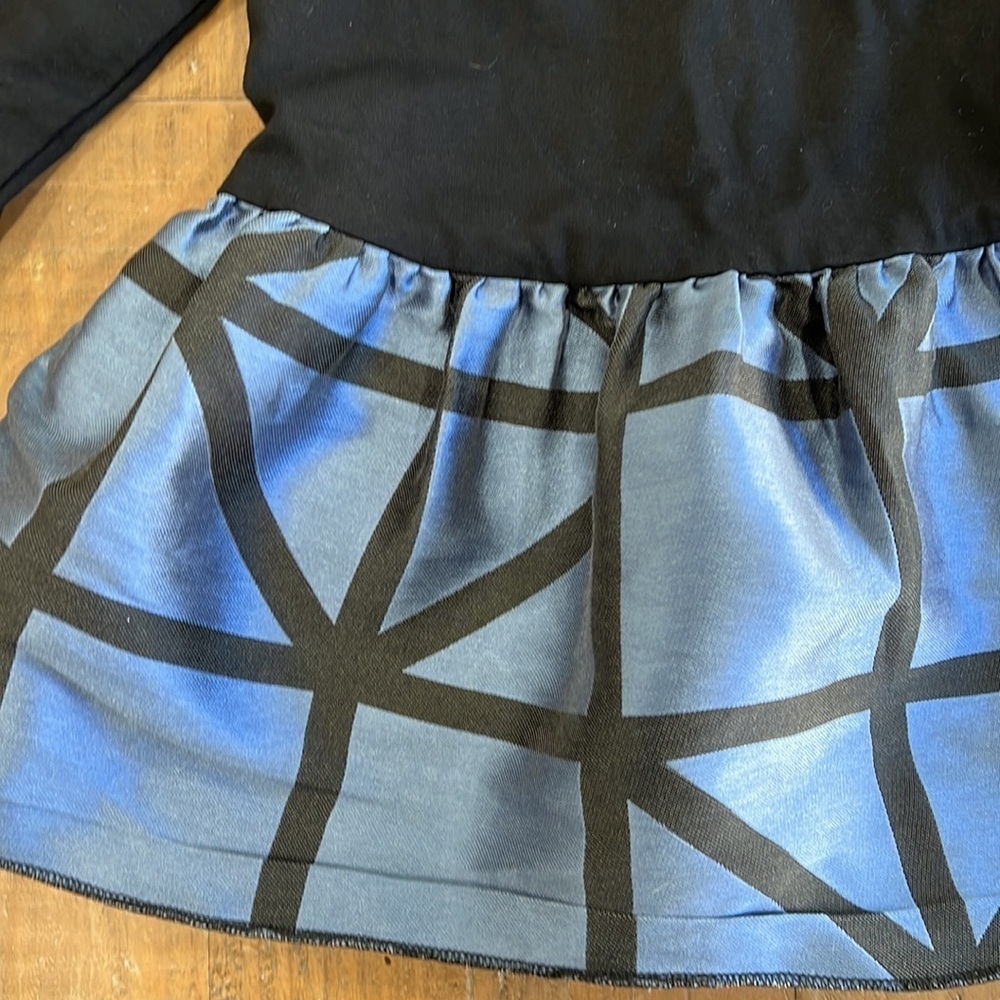 Milly minis blue geometric drop waist dress - Picture 2 of 5